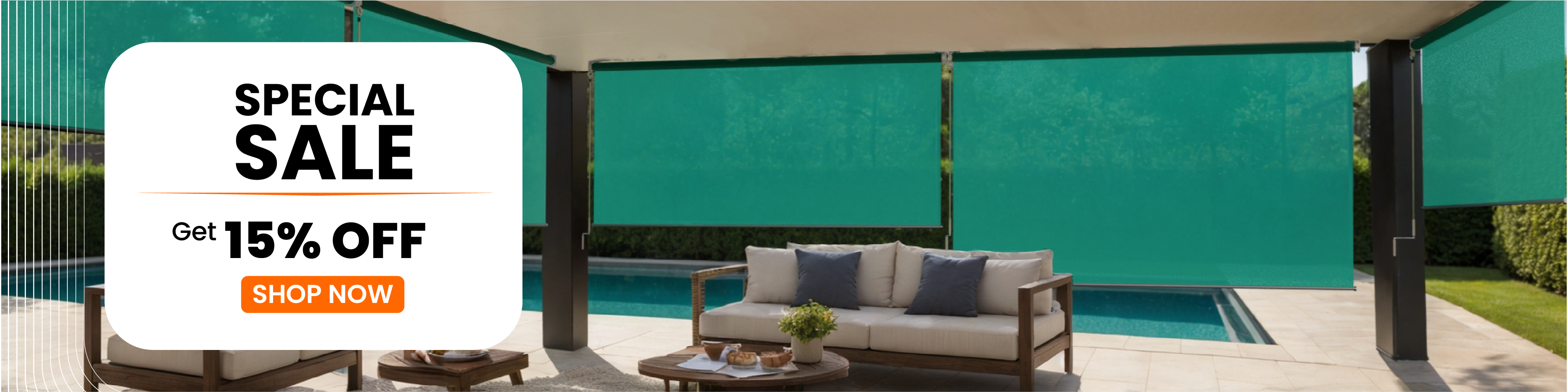 Sun Blocking Crank Blinds