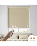 Hippo Blackout Solid Rechargeable Motorised Indoor Roller Blind (Polyester)
