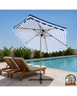 Hippo Centerpole Patio Umbrella - Stripe Patterns