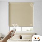 Hippo Blackout Solid Rechargeable Motorised Indoor Roller Blind (Polyester)