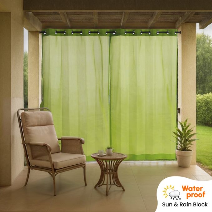 Hippo Waterproof Outdoor Eyelet Curtain (Coated HDPE)