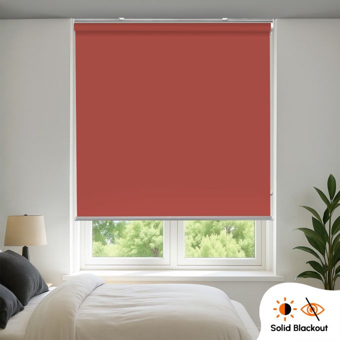 Hippo Blackout Solid Indoor Roller Blind (Acrylic Coated)