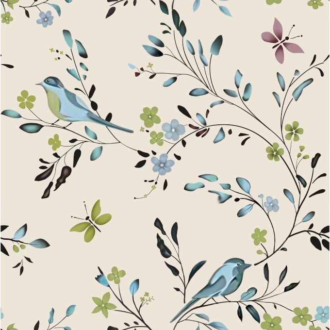HIPPO 220GSM Blue Bird Blackout Blind Sample
