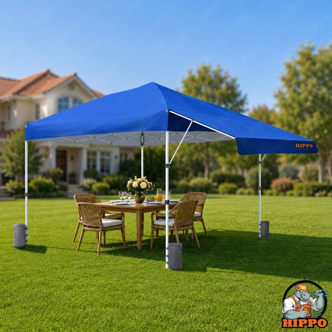 One Push Waterproof Canopy with Extension Roof