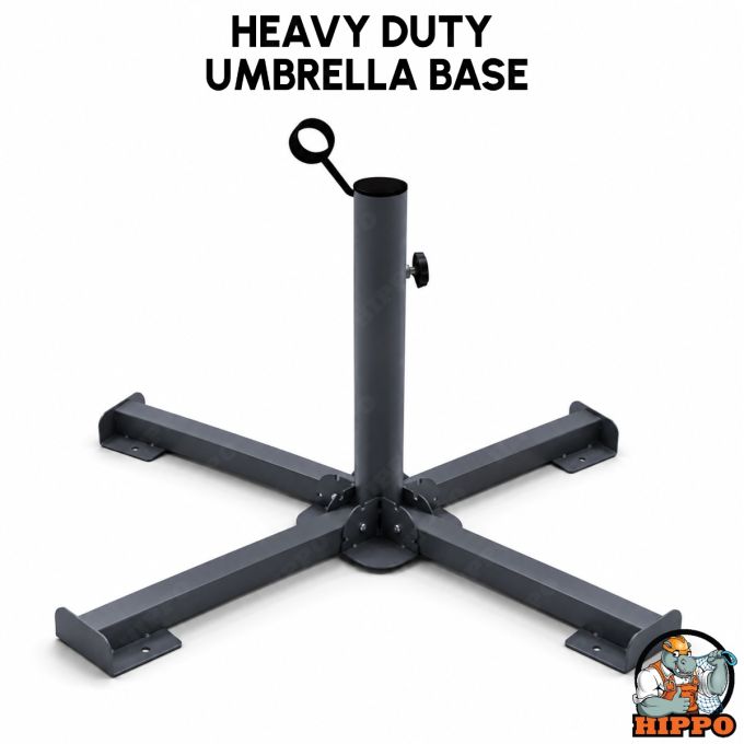 Hippo Base Stand for Garden Umbrella, 4 Cross-Leg