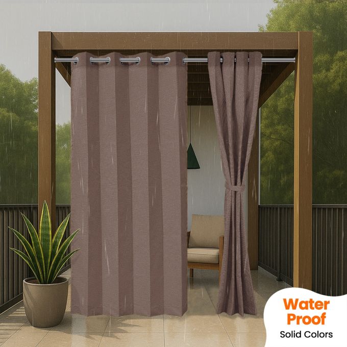 Hippo Waterproof Premium Outdoor Curtains (Polyester Solution Dyed)