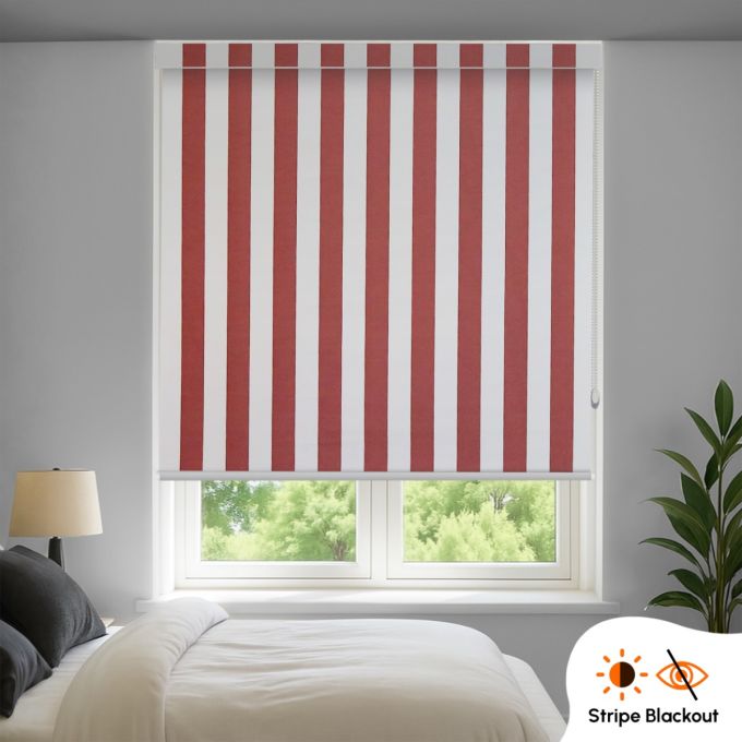 Hippo Blackout Stripe Indoor Roller Blind (Polyester)