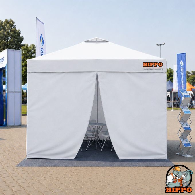One Push Waterproof Canopy with PU Side Walls