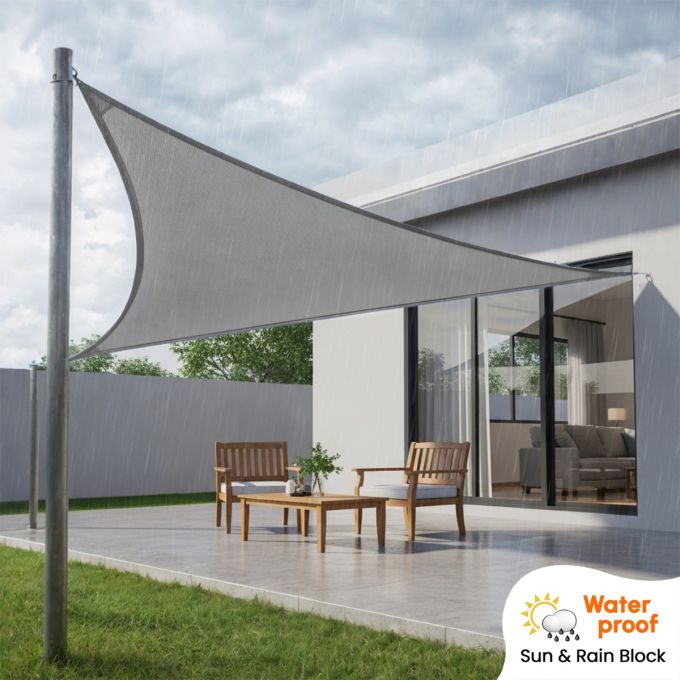 Hippo Waterproof Shade Sails (Three Sided)
