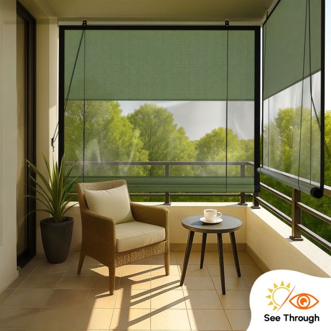 Hippo See-Through Outdoor Chick Blind (HDPE & Premium PVC)