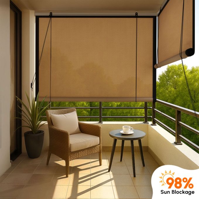 Hippo 98% Sun Block Outdoor Chick Blind (HDPE)