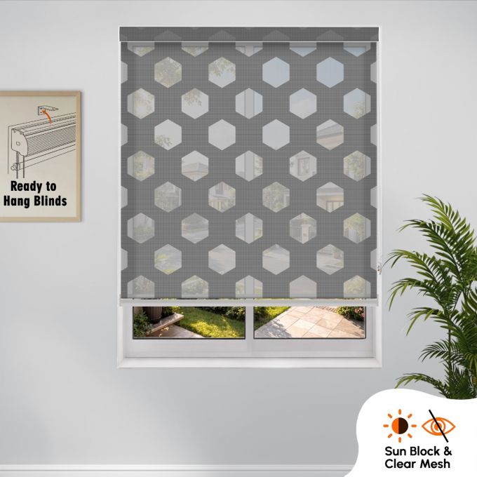 HIPPO Designer Pattern Premium Zebra Indoor Roller Blind