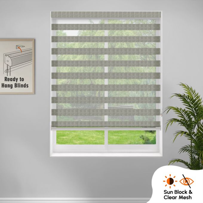 Hippo Jacquard Zebra Indoor Roller Blind