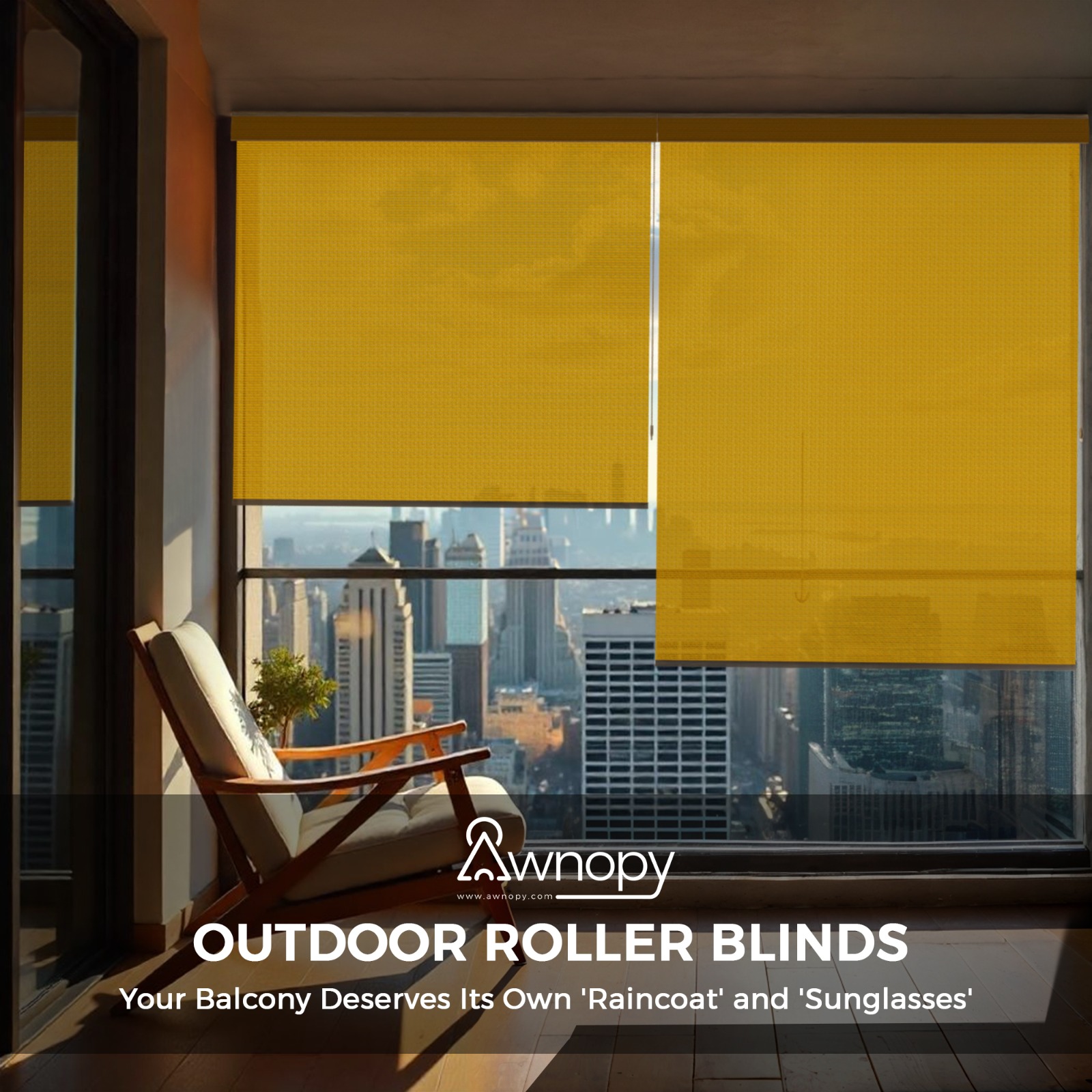 Hippo’s Outdoor Blinds: Because Your Balcony Deserves Its Own 'Raincoat' and 'Sunglasses'