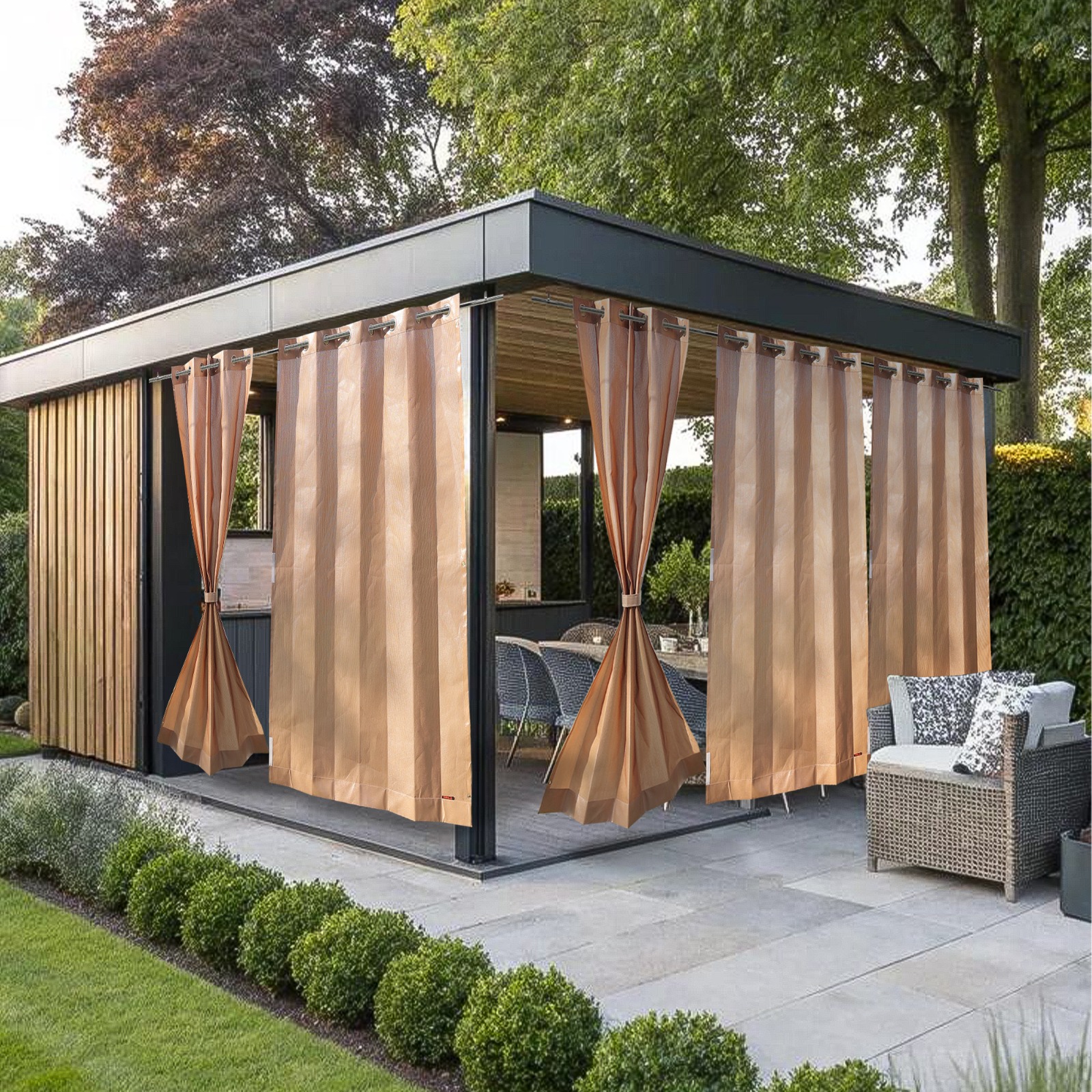 Enhance Your Patio or Garden with Weather-Resistant Loop Curtains