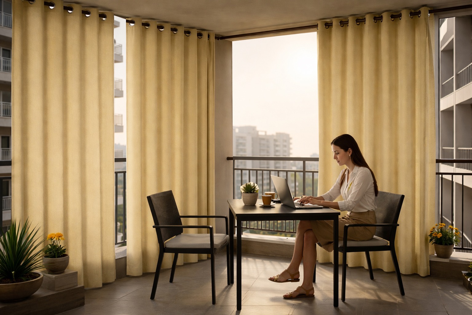 Outdoor Curtains for Balcony, Patio, and Porch: Protection from Heat and Rain